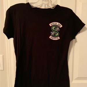 Riverdale South Side Serpent unisex MEDIUM Tee Shirt Black